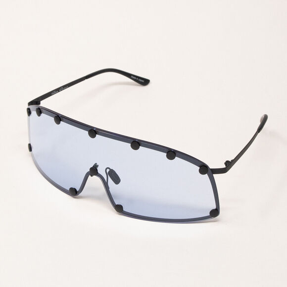 Rick Owens Shielding Black/Blue Sunglasses - Picture 4 of 9